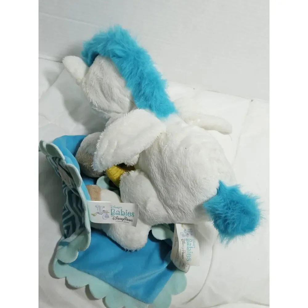 Hercules Baby Pegasus Unicorn Blanket 11” Plush Soft Doll Disney Parks Retired